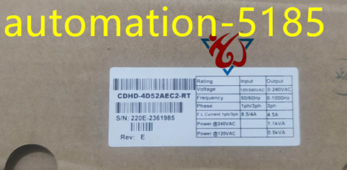 Servotronix Servodrive Cdhd-4D52Aec2-Rt New