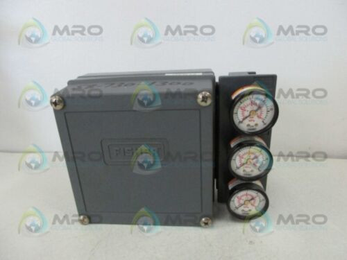 Fisher Fs3582-1-A Valve Positioner 3-15Psi W/ Gauges & Converter  Used