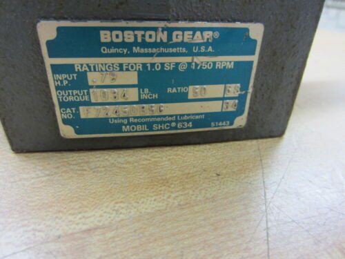 Boston Gear F72450B5G Gear Reducer