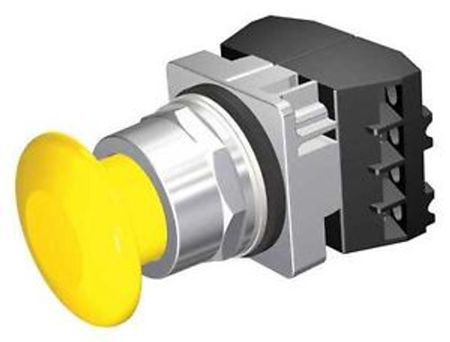 Siemens 52Pm9W4G Push Button,Mushroom,Plastic,Yellow G8505962