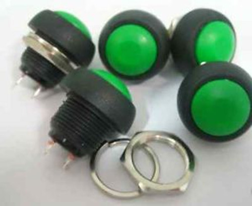 200,Green Off- Pushbutton Horn/Bell Car Switch,G33B  Oo