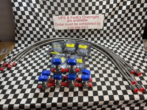 Swagelok Flexible Hose, Gauge, 6Lvv-Dpvr4-P, Pgu-50-P300-L-4Fsf, Ss-Th4Rm4Rf4-39