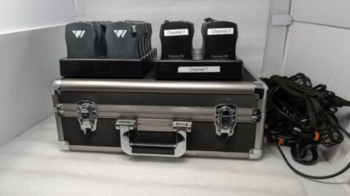 Williams Sound Fm System 17 Receivers, 2 Transmitters, Case & 2 Chargers