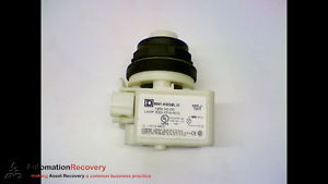 SQUARE D 9001KM38LW SERIES J WHITE LED PILOT LIGHT 120V AC/DC, NEW
