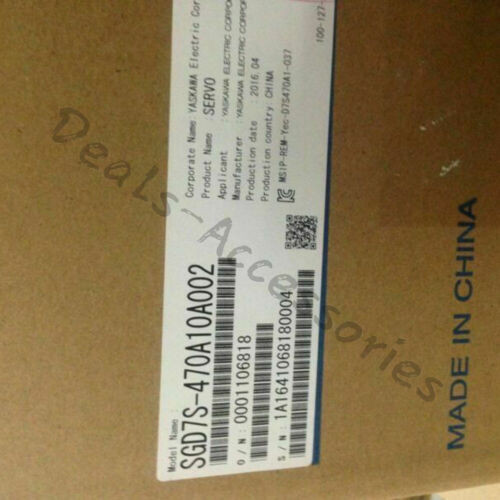 New In Box Sgd7S-470A10A002 Servo Driver Yaskawa1Pcs