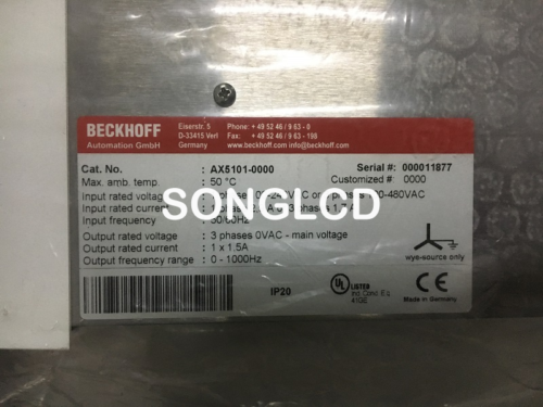 Beckhoff Ac Driver Ax5101-0000 New
