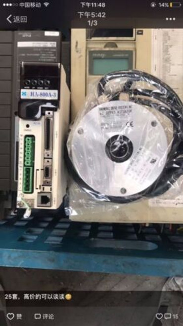 1Pcs Used 100% Test Hd Servo Ha-800A-3+Fha-17C-160-E250
