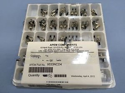 1 Tray Of 56 Apem 9533Ncd4 Pushbutton Switches Spst-No 0.1A 30V