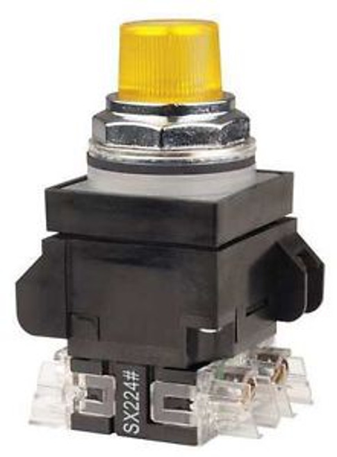Ge 104Pbt11E1S5 Illum Push Button,30Mm,1No/1Nc,Yellow G6359193