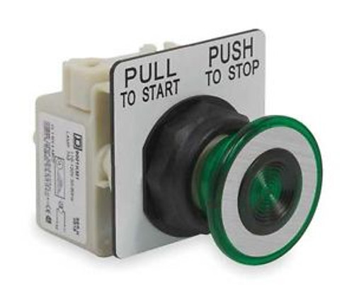 Schneider Electric 9001Skr9P1G Illum Push Button Operator, 30Mm, Green