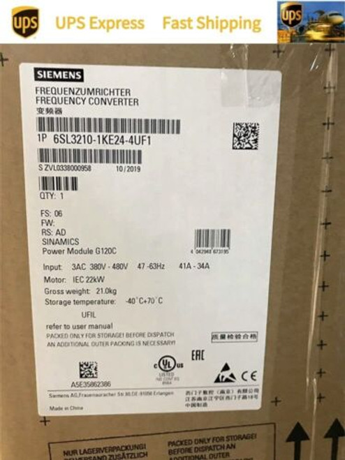 6Sl3210-1Ke24-4Uf1 Siemens One Year Warranty Ping 1Pcs Very Good