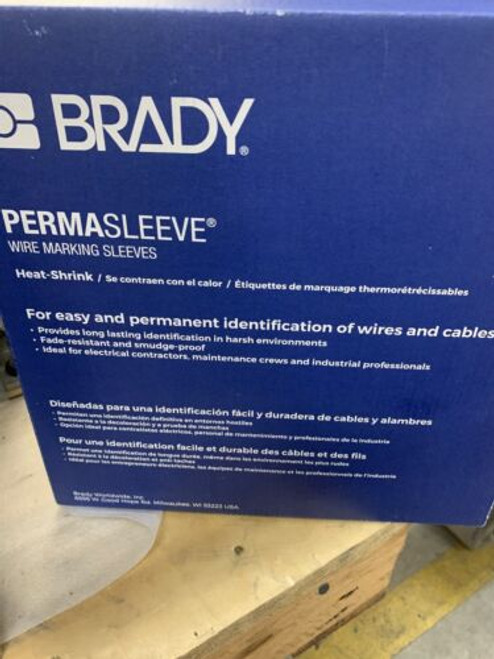 Brady Corporation Ps-250-2-Wt Permasleeve Wire Marking Sleeves