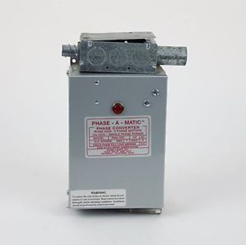 PHASE-A-MATIC PAM 300-HD Heavy Duty Static Phase Converter Horsepower 3/4 ~1-1/2