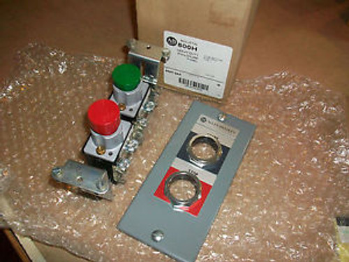 Allen Bradley 800H Heavy Duty Enclosure Panel 800H-2Ah  Ser M  2 Push Button