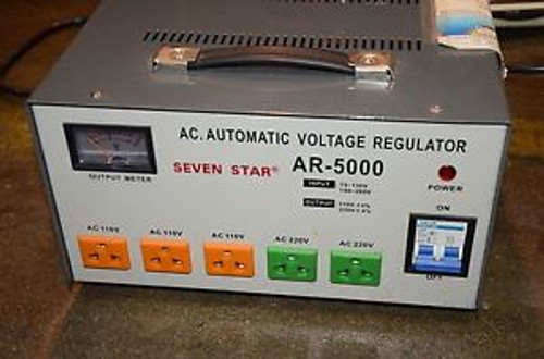 Seven Star Voltage Regulator Power Supply AR-5000 AR5000
