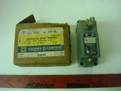 Square D Company Precision Limit Switch Class 9007 Type AW-18 #80783 NOS