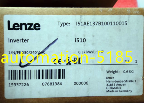 1Pcs  Lenze Inverter I51Ae137B10011001S Brand New