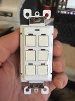 Lighting Control And Design Chelsea 6 Button White Switch