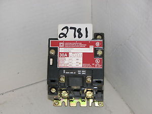 Square D Lighting Contactor 30A Model #8903SM01 021651