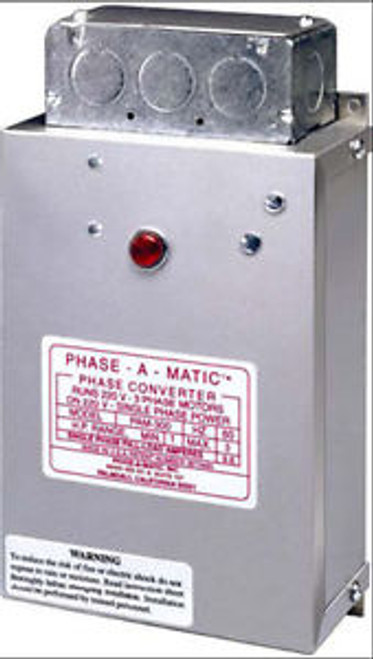PHASE-A-MATIC PAM-300HD STATIC PHASE CONVERTER 1 - 3 HP - NEW