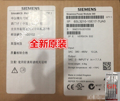 1Pcs New 6Sl3210-1Se17-7Ua0