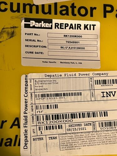 Parker Rk1200K000 Seal Kit New Surplus