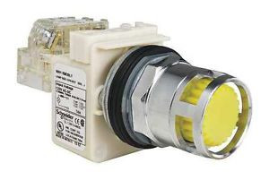 Schneider Electric 9001K3L38Lyyh13 Illum Push Button,30Mm,1No/1Nc,Yellow G637367