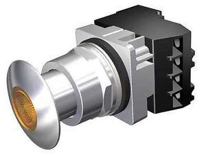 Siemens 52Pp2G9A Push Btn,30Mm,1.75Inmushroom,1No/1Nc,Amb G6351423