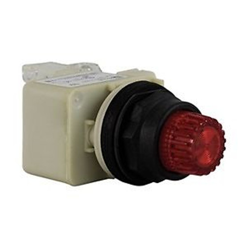 Pushbutton, 30Mm, 24V, Incand, No Guard, Red