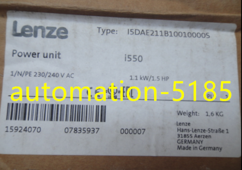 Lenze Inverter I5Dae211B10010000S New