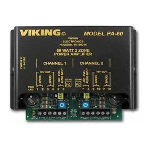 VIKING PA-60 60W COMPACT TWO ZONE AMPLIFIER