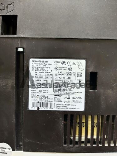 1Pc Used Siemens 3Rw4076-6Bb34 3Rw40766Bb34