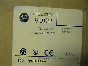 800T-T4T8AAAA    ALLEN BRADLEY TOGGLE CONTROL 4 POSITION TYPE 4/13