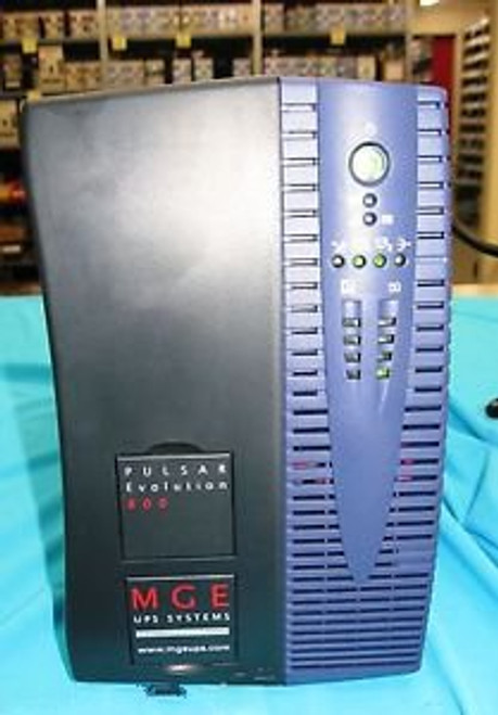 MGE Pulsar Evolution 800 UPS System w/ cables, manual & software
