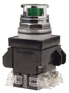 Ge 104Pbl11G3L2 Illum Push Button,30Mm,1No/1Nc,Green G5475854