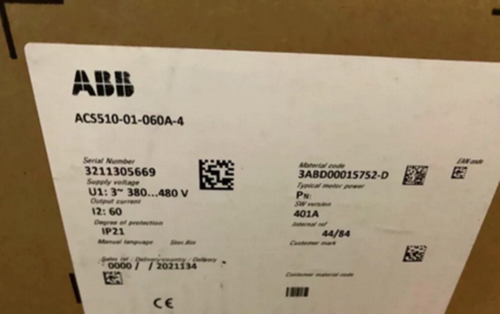 New Abb Inverter Acs510-01-060A-4 60A Motor Power 30Kw