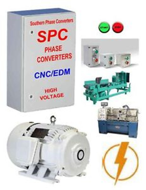 15 HP Rotary Phase Converter Panel CNC Rated