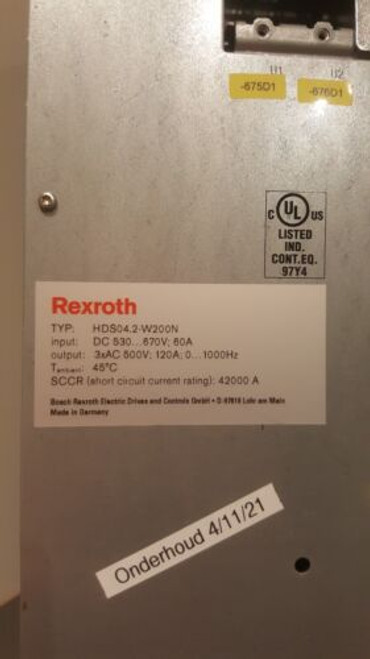 Rexroth Hds04.2-W200N-Hs12-0 120A