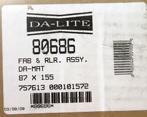 Da-Lite 80686 87 x 155 Da-Mat HDTV Fabric & Roller Assembly