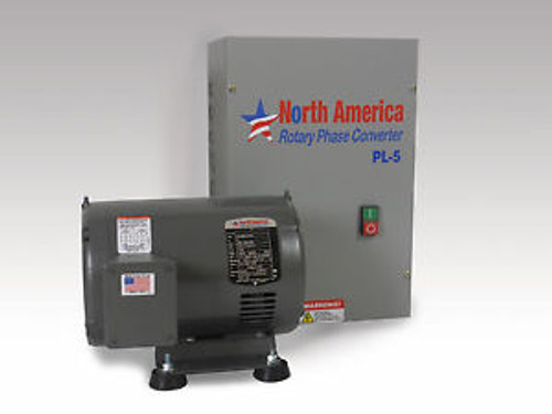 PL-5 Pro-Line 5HP Rotary Phase Converter - Built-In Starter, Made in USA