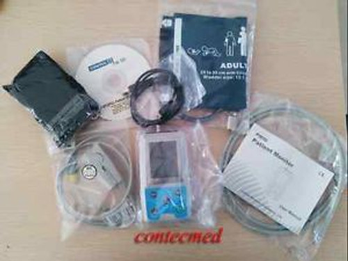 CONTEC PM50 Portable Blood Pressure NewP/Spo2 Patient Monitor+3 Cuffs+Probe
