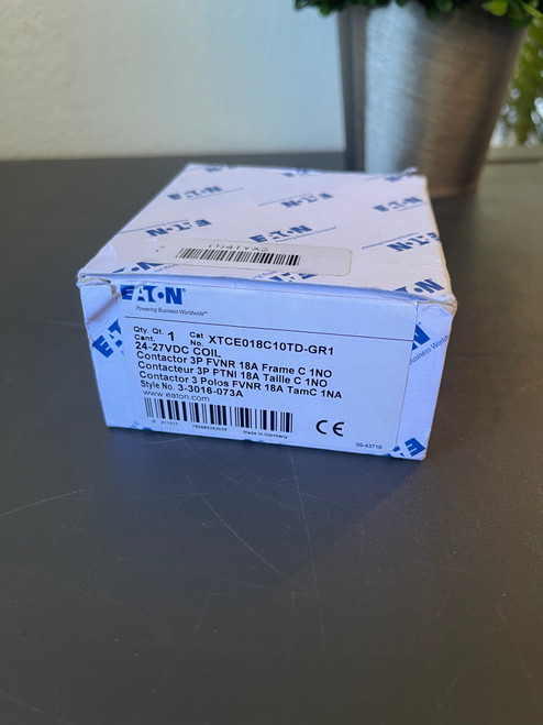 Eaton Contactor XTCE018C10TD-GR1 3P 24-27VDC