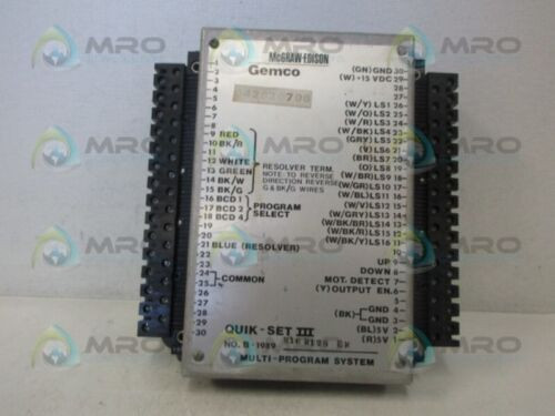 Gemco 1989M16R12Sem Programmable Limit Switch Used