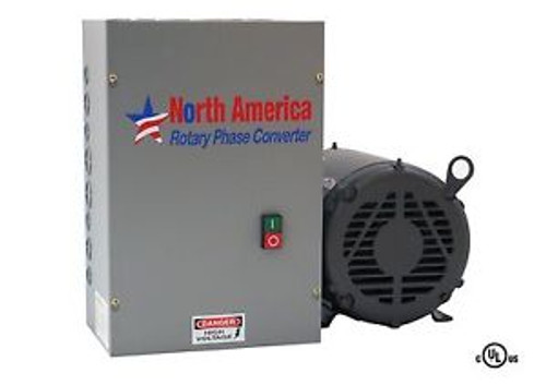 3HP UL-Listed Rotary Phase Converter - UL-3 NEW, Made in USA, Baldor Generator