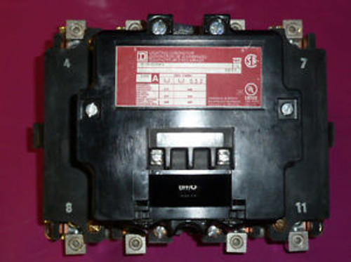 New! Square D Magnetic Light Contactor, 4 Pole, 277VAC, 100A, Open 8903SQO3V04