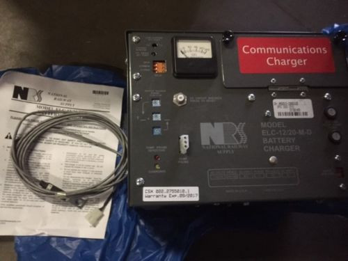 Nrs National Railway Supply Model Elc-12/20-D Battery Charger; 115/230V; 1Ph