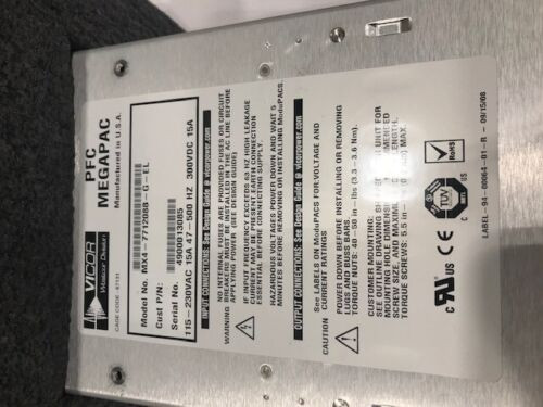 Mx4-7712088-G-El  Pfc Megapac  Ad/Dc Converter  Vicor
