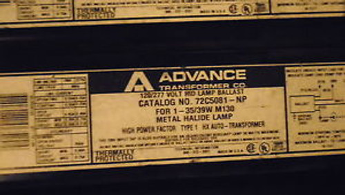 6 ADVANCE TRANSFORMERS 72C5081-NP 35W 39W 120/277V M130 FCAN STYLE NEW