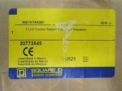 Square D 9001 Kysk 201 Stainless Steel Start Stop Control Station