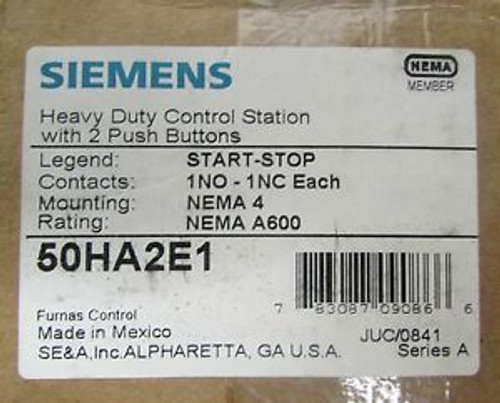 Furnas Siemens Heavy Duty Start Stop Station 50Ha2E1